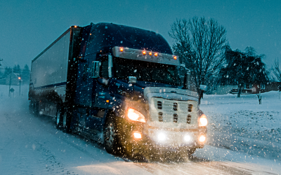 Winter Commercial Truck Driving – Adjusting For Safety